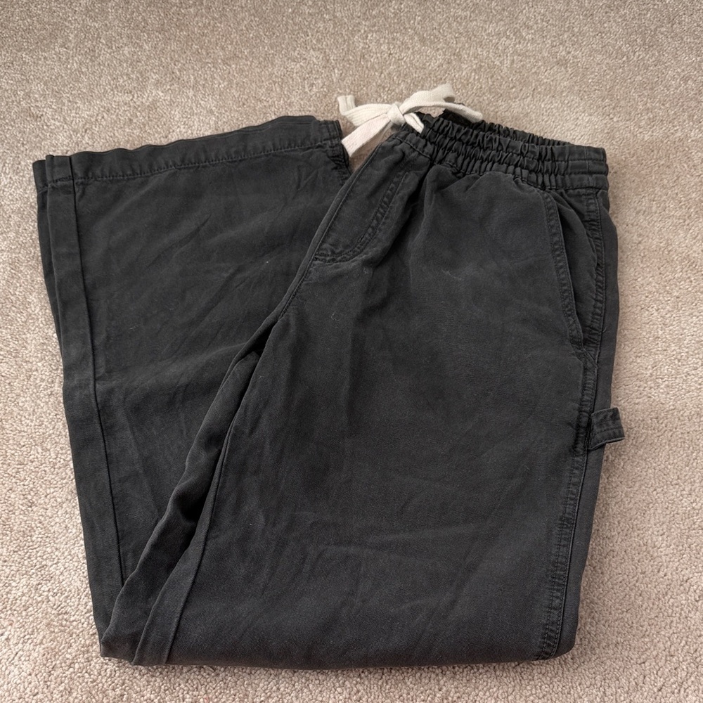 Aerie Black Relaxed Fit Pants